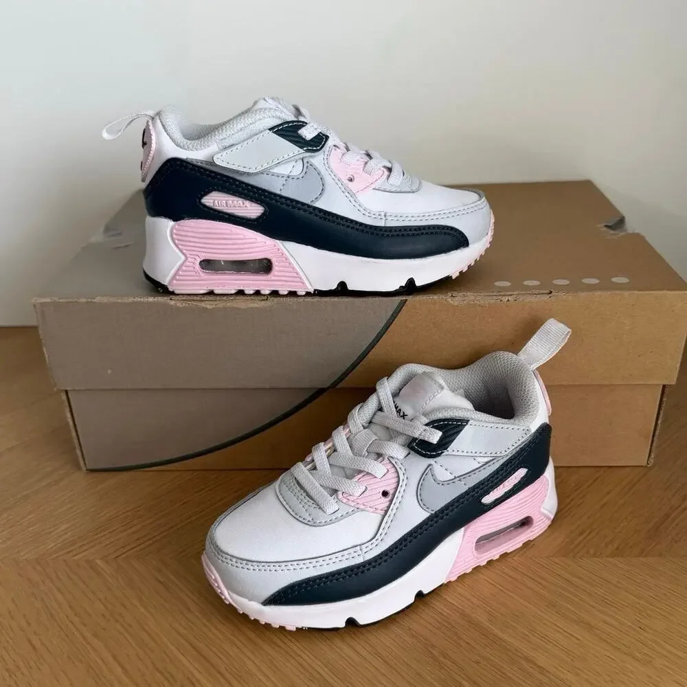 Nike Air Max 90 Easyon ‘White/Pink Toddler Sneakers- SZ 10 C